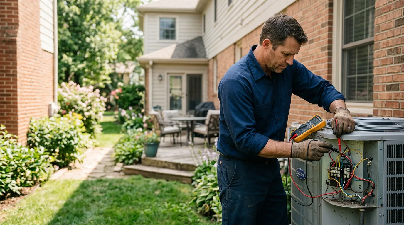 HVAC technician working near Saint Albans Bay, VT